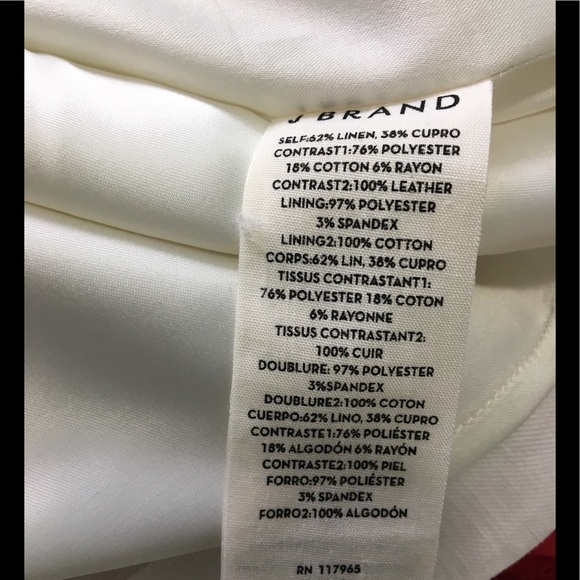 J. Brand Bone Linen Pencil Skirt 2 - Picture 5 of 8